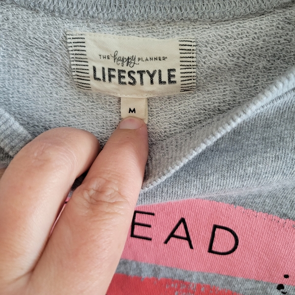 4/$15 SALE The Happy Planner Lifestyle 'spread some happy today' Sweatshirt - Picture 2 of 6